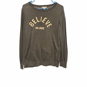 Women's Lightweight Grey Sweater - Believe in Love
